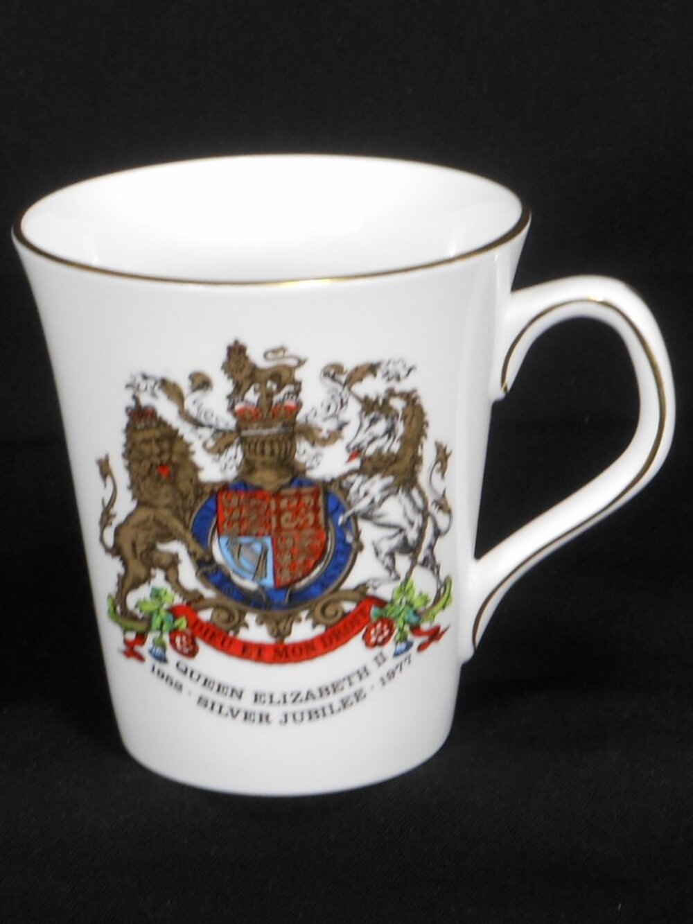 beautiful mug for Silver Jubilee. Royal Stafford bone china